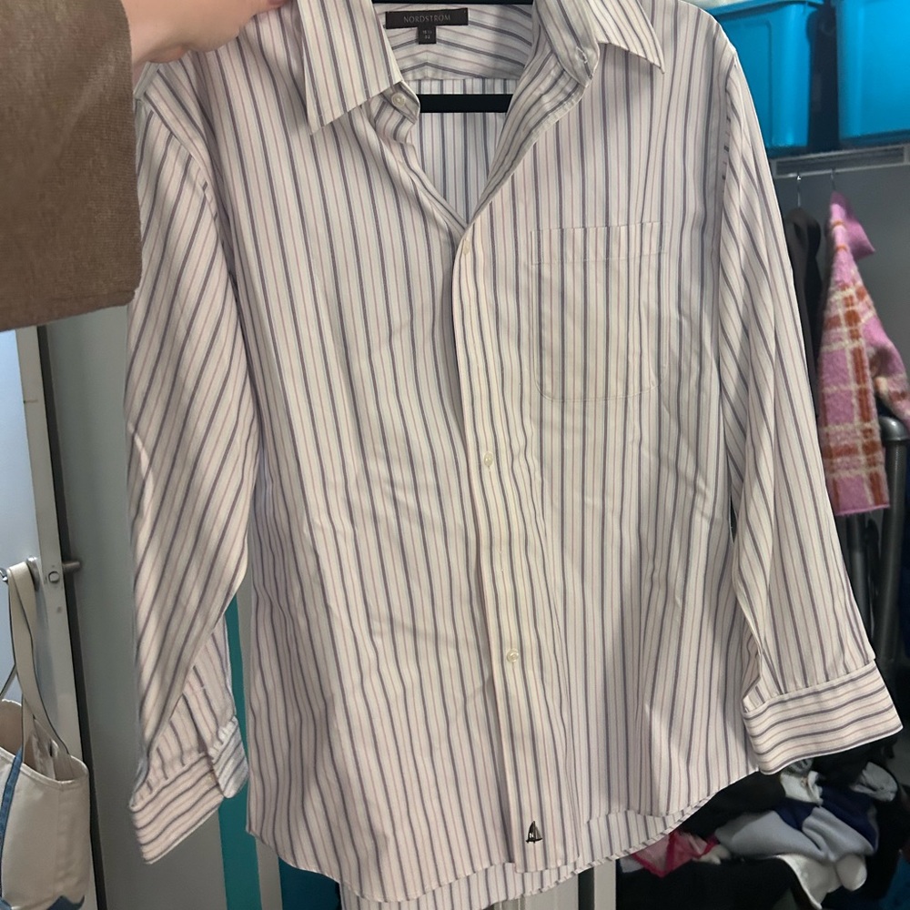 Nordstrom Men's Purple Stripe Shirt